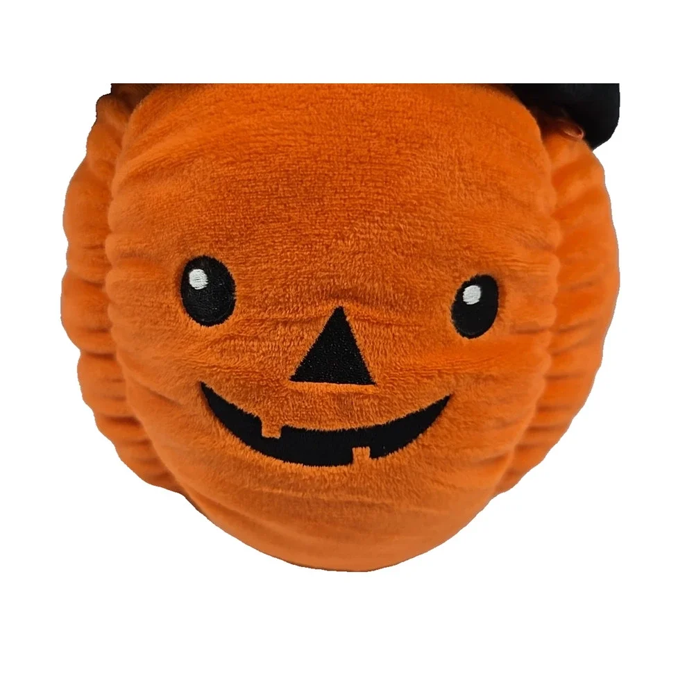 Teytoy Halloween Pumpkin with Hidden Cavity Plush Stuffed Toy 11 Inch